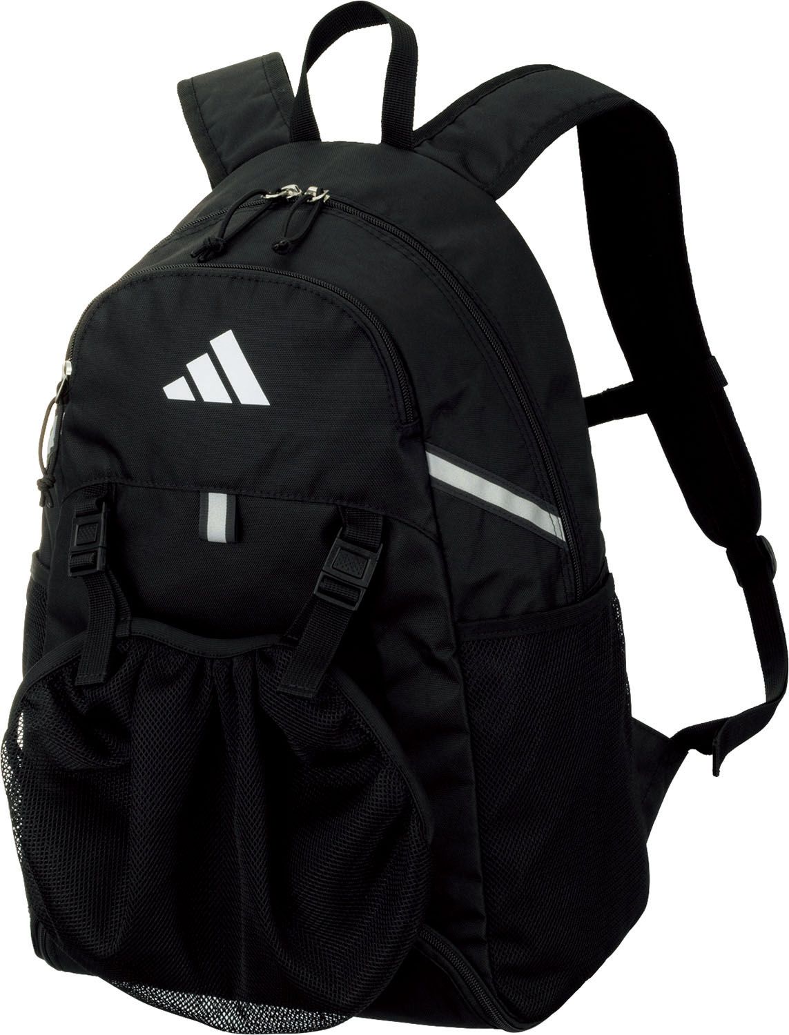 アディダス adidas サッカー ボール用デイパック ブラック 黒 バックパック リュックサック 24L ボール収納ネット付き 移動 部活 クラブ活動 サークル かばん ボールバッグ ADP43BK ブラック