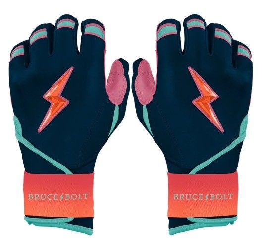 ブルースボルト　野球　ソフトボール　バッティンググローブ　ロングカフ　サンセット　Bear Series Long Cuff Batting Gloves - Sunset