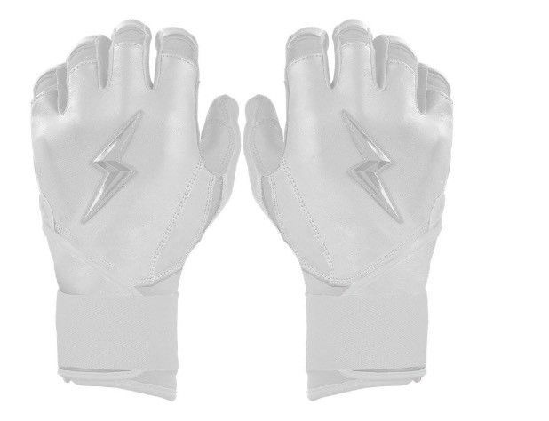 ブルースボルト　野球　ソフトボール　バッティンググローブ　ロングカフ　ホワイトアウト　Bear Series Long Cuff Batting Gloves - Whiteout