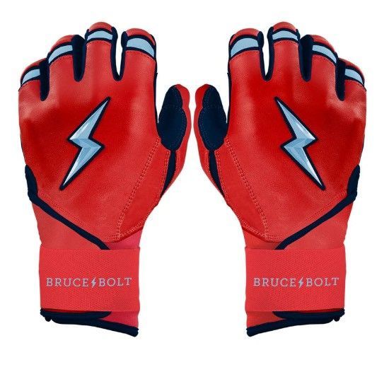 ブルースボルト　野球　ソフトボール　バッティンググローブ　ロングカフ　レッド　Lars Nootbaar Signature Series Long Cuff Batting Gloves - Red