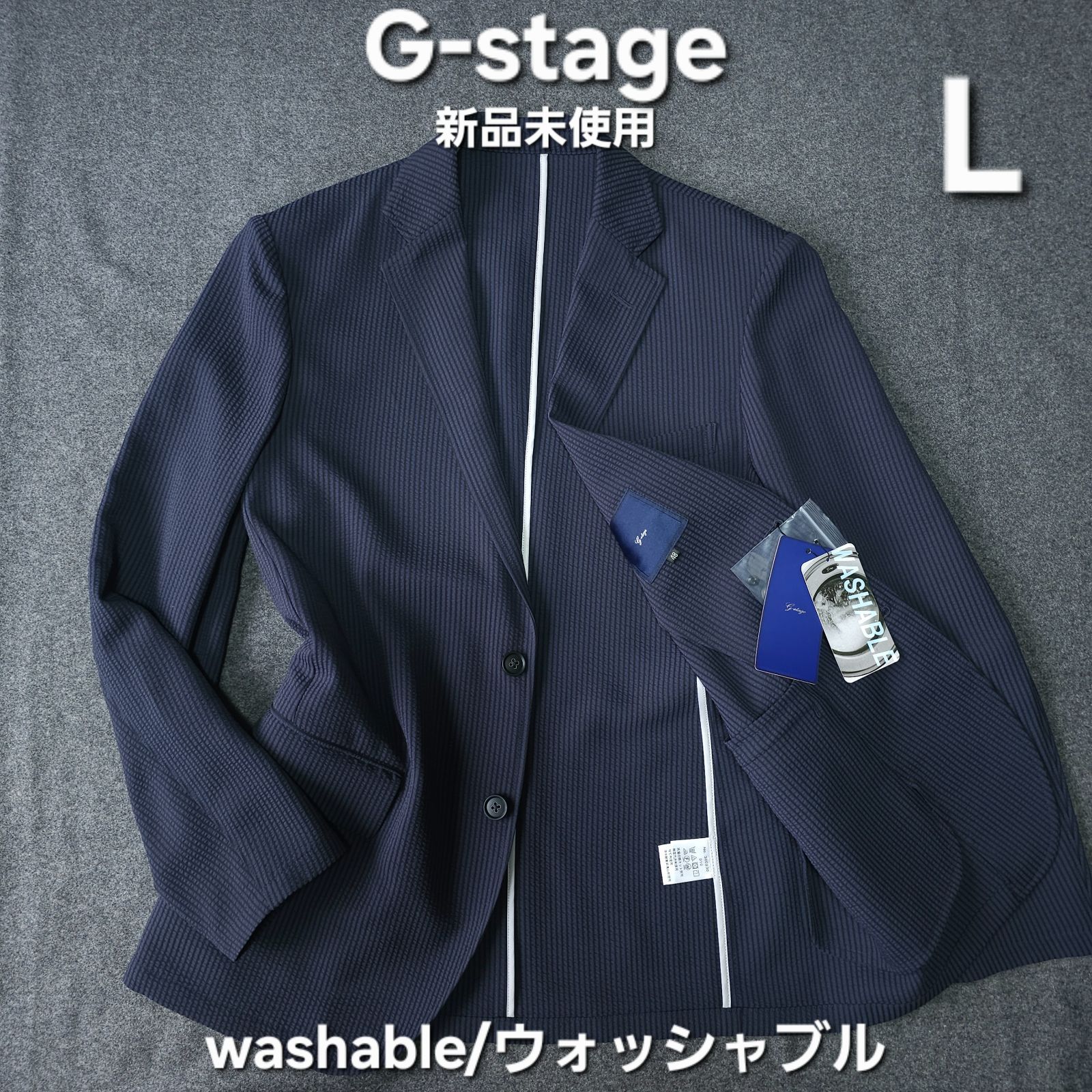 値下げ交渉受付中】新品未使用 G-stage 春夏 シアサッカー ストレッチ 