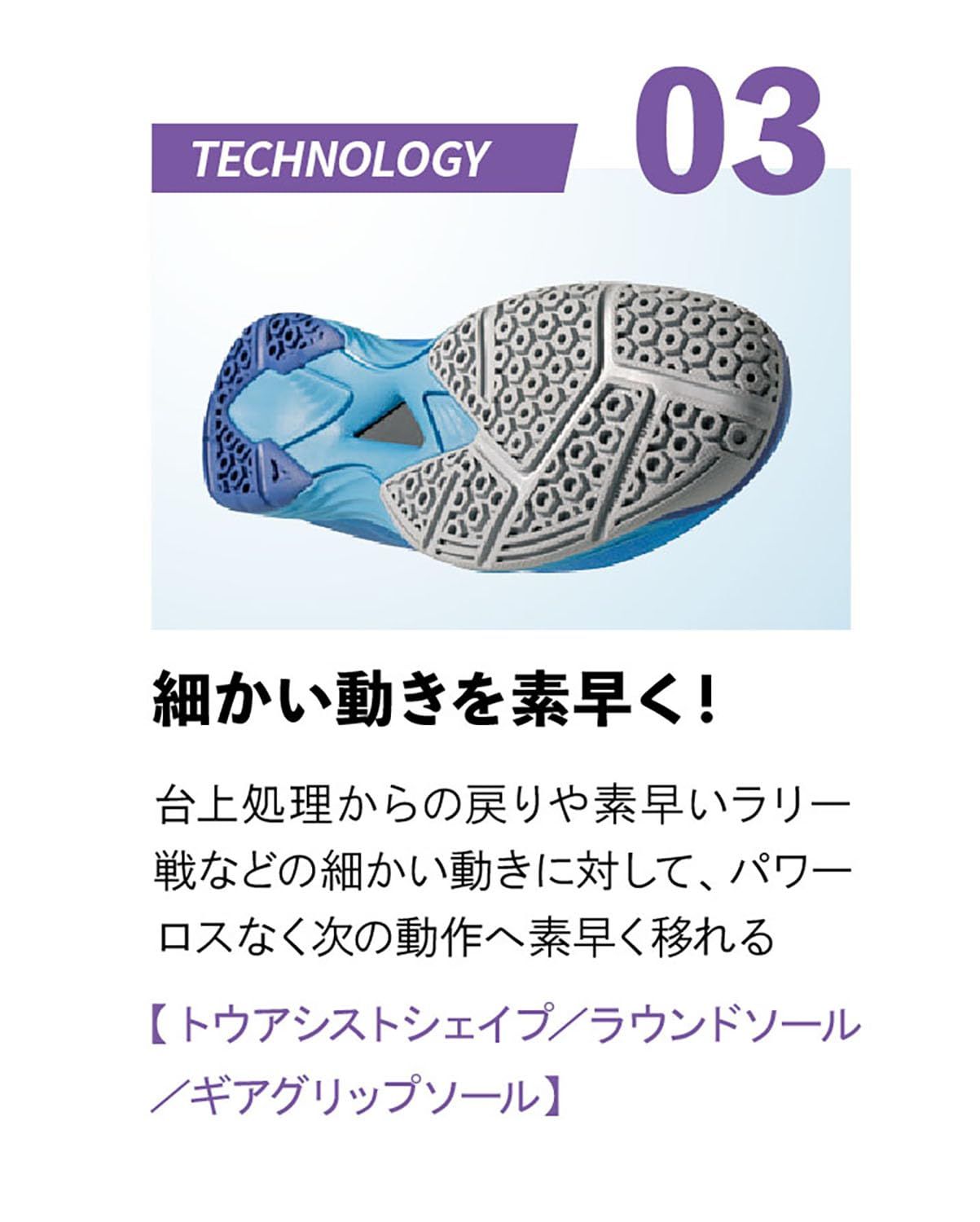 新着商品 ニッタク(Nittaku) 卓球 シューズ ムービングエアロ 3E幅広設計 軽量 柔軟 ブルー(09) 28.5 NS4442