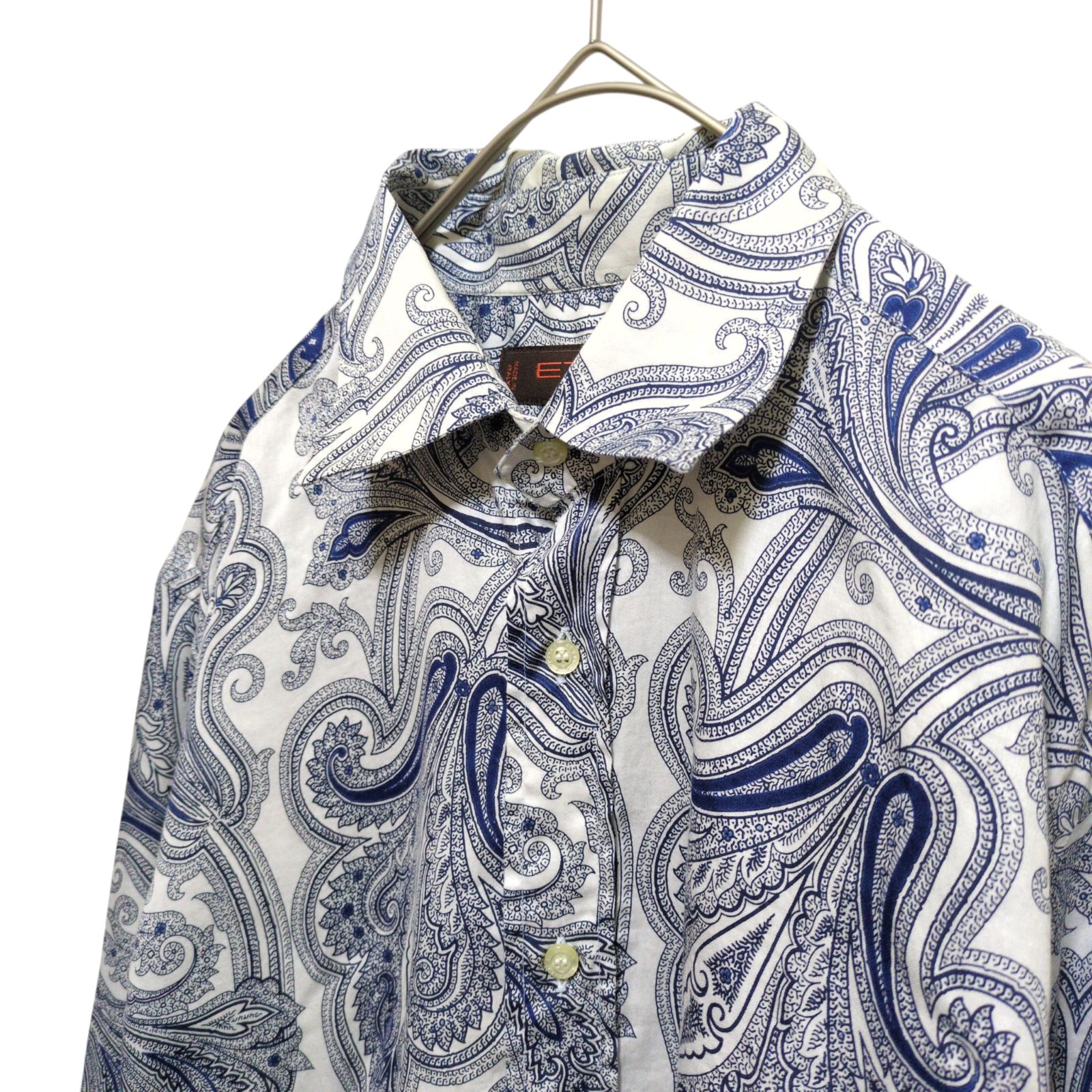 ETRO MILANO エトロ 定番 ペイズリー柄シャツ 綿100% イタリー製 M 