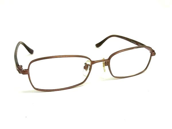■美品■ JAGUAR ジャガー 度入り メガネ めがね 眼鏡 レディース メンズ ブラウン系 DM7334