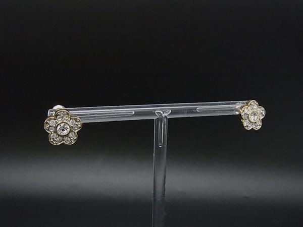 SWAROVSKI スワロフスキー ラインストーン フラワー ピアス アクセサリー レディース シルバー系×ゴールド系 DM4607