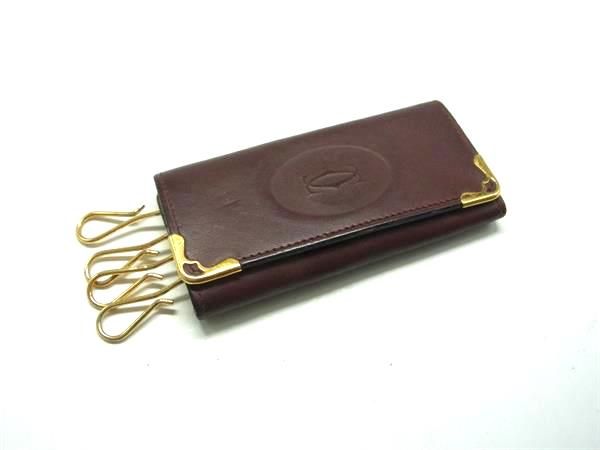 □美品□ Cartier カルティエ マストライン レザー 4連キーケース 鍵 