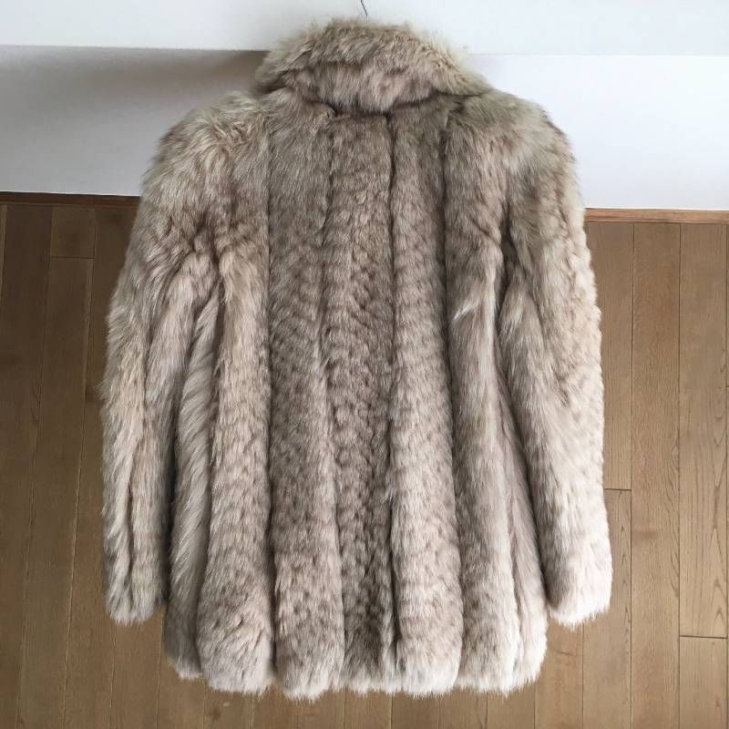 美品 ナカムラ ファー nakamura fur FOX フォックスファー コート 