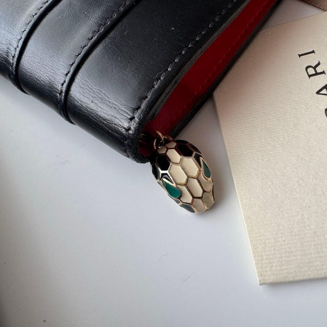 美品】 401 BVLGARI ブルガリ セルペンティ 2つ折り 長財布 - メルカリ