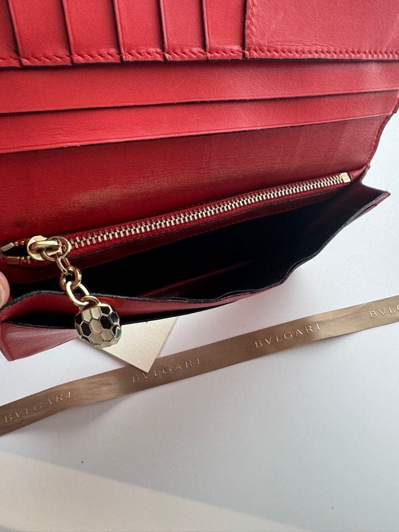 美品】 401 BVLGARI ブルガリ セルペンティ 2つ折り 長財布 - メルカリ