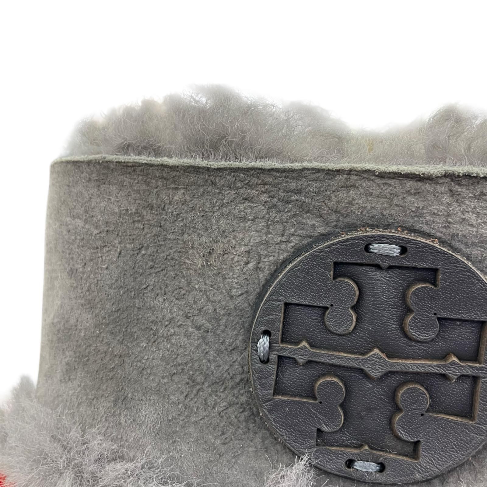 186005 現状品 Tory Burch トリーバーチ ロングブーツ ムートン 23.5cm