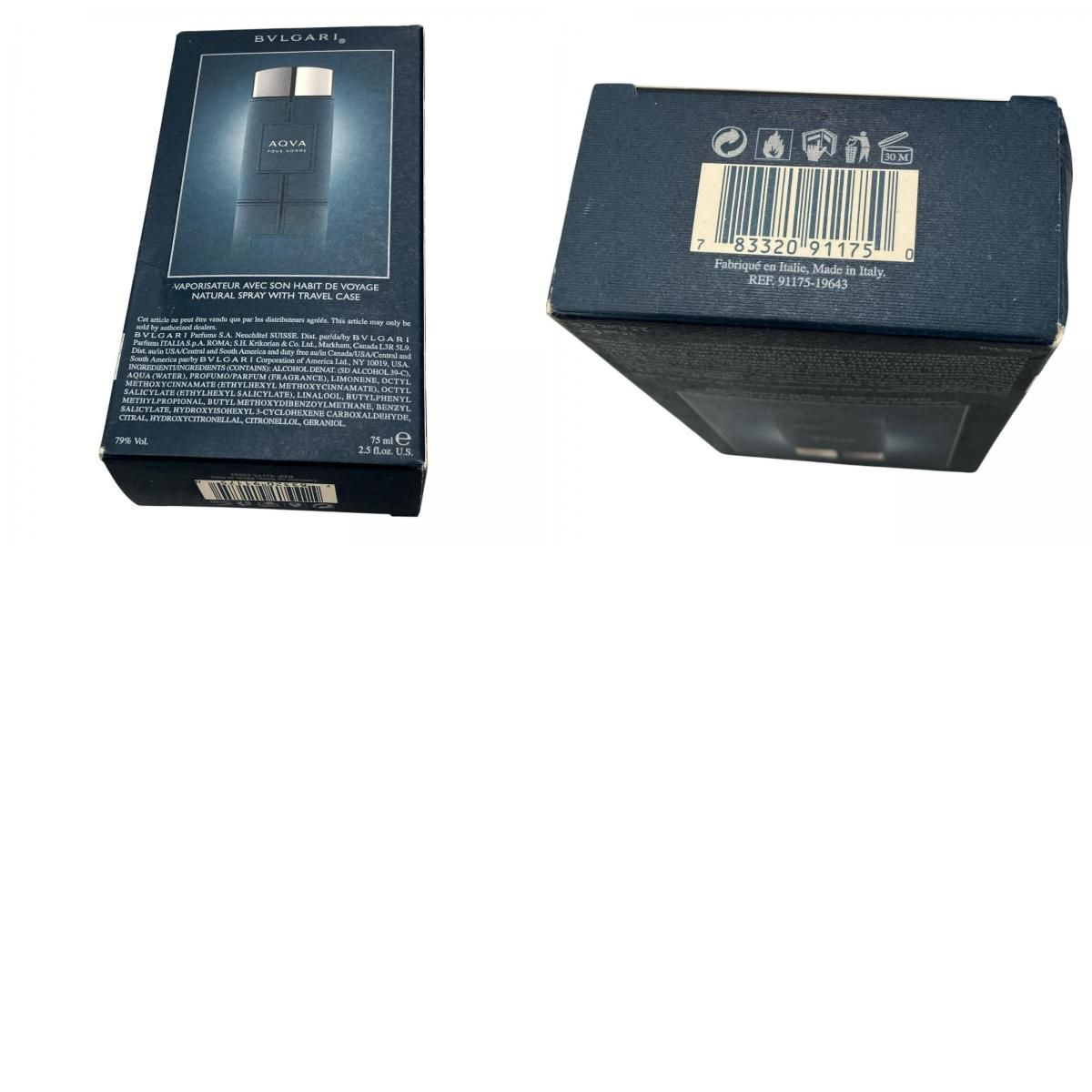 186005 BVLGARI ブルガリ 75ml EDT AQUA Pour Homme アクア プールオム