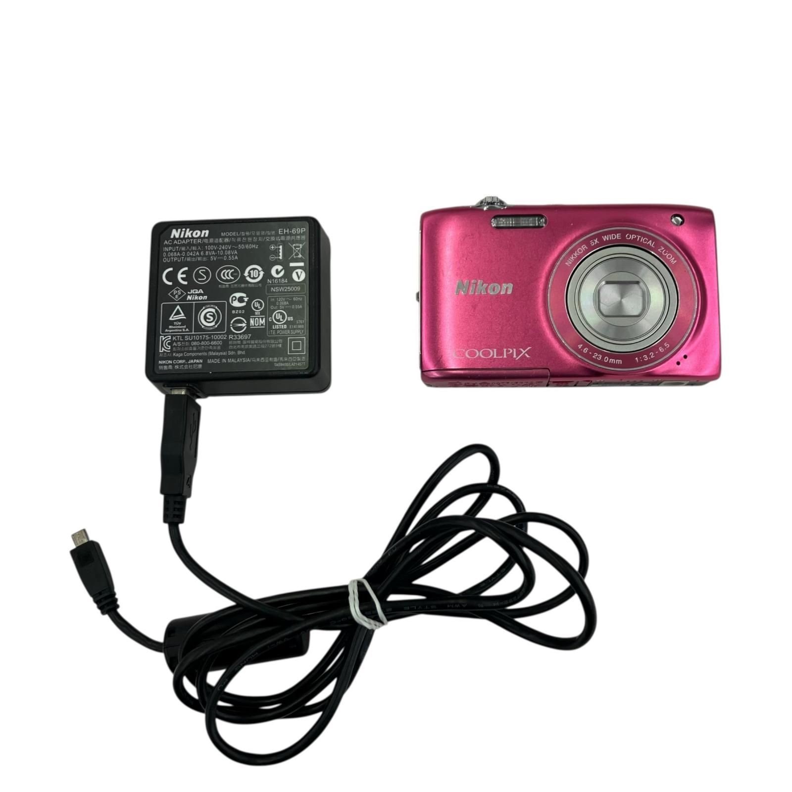186000 動作確認済み Nikon ニコン COOLPIX S3100 デジタルカメラ ピンク [260317HM100121] 186000 動作確認済み Nikon ニコン COOLPIX S3100 デジタルカメラ