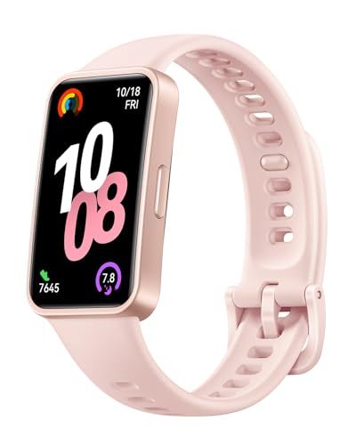HUAWEI Band 10 スマートウォッチ 快適な付け心地 情緒モニタリング 24時間睡眠管理 14日間持続バッテリー 急速充電 LINE通知 睡眠時呼吸乱れ検知 薄型軽量 カスタマイズ可能な情報表示 フルオロエラストマーベルト iOS/Androidma