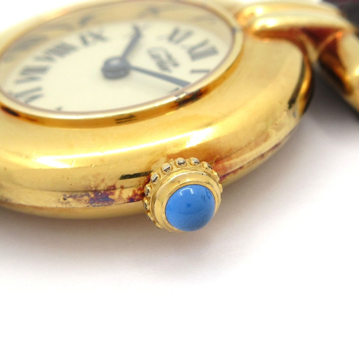 Cartier(カルティエ) 腕時計 マストコリゼヴェルメイユ W1000653 レディース 925/革ベルト アイボリー Cartier(カルティエ) 腕時計 マストコリゼヴェルメイユ W1000653