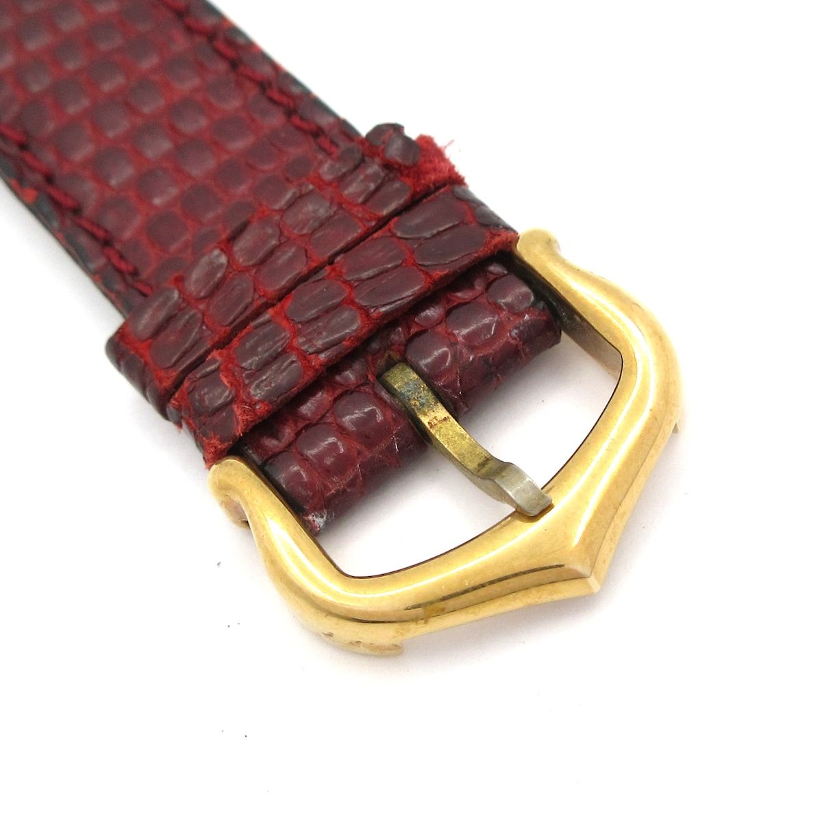 Cartier(カルティエ) 腕時計 マストタンク レディース 925/リザードベルト ボルドー Cartier(カルティエ) 腕時計 マストタンク レディース 925/リザード