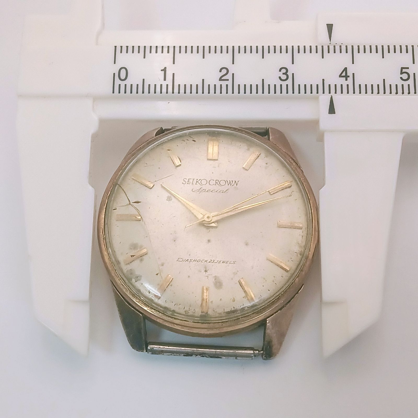 稼働 良品】0414-1 SEIKO CROWN Special ALL GOLD FILLED セイコー