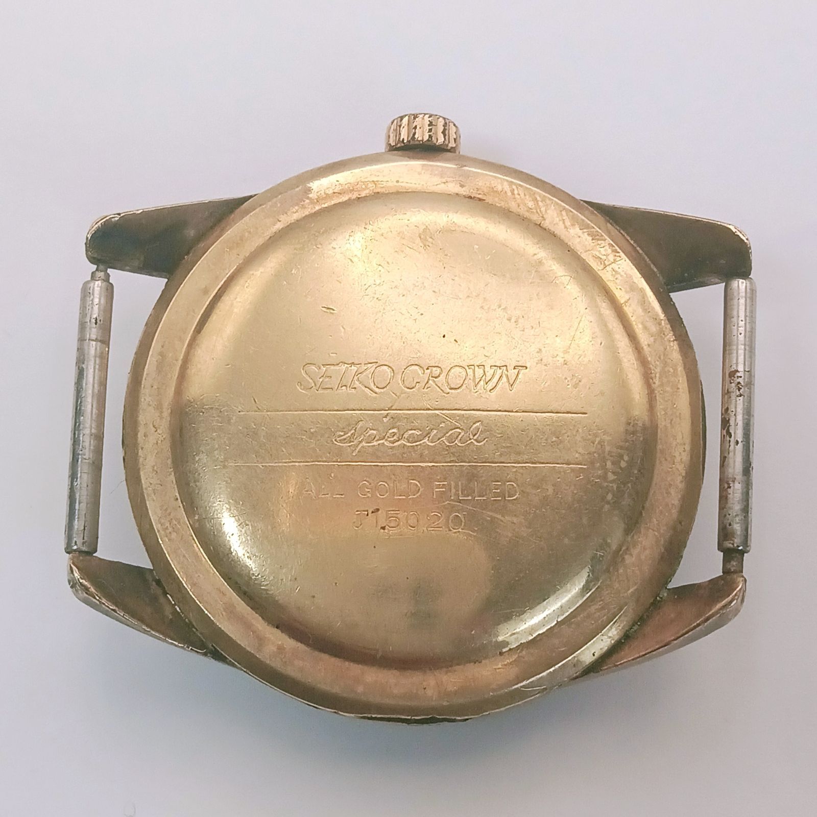 稼働 良品】0414-1 SEIKO CROWN Special ALL GOLD FILLED セイコー 