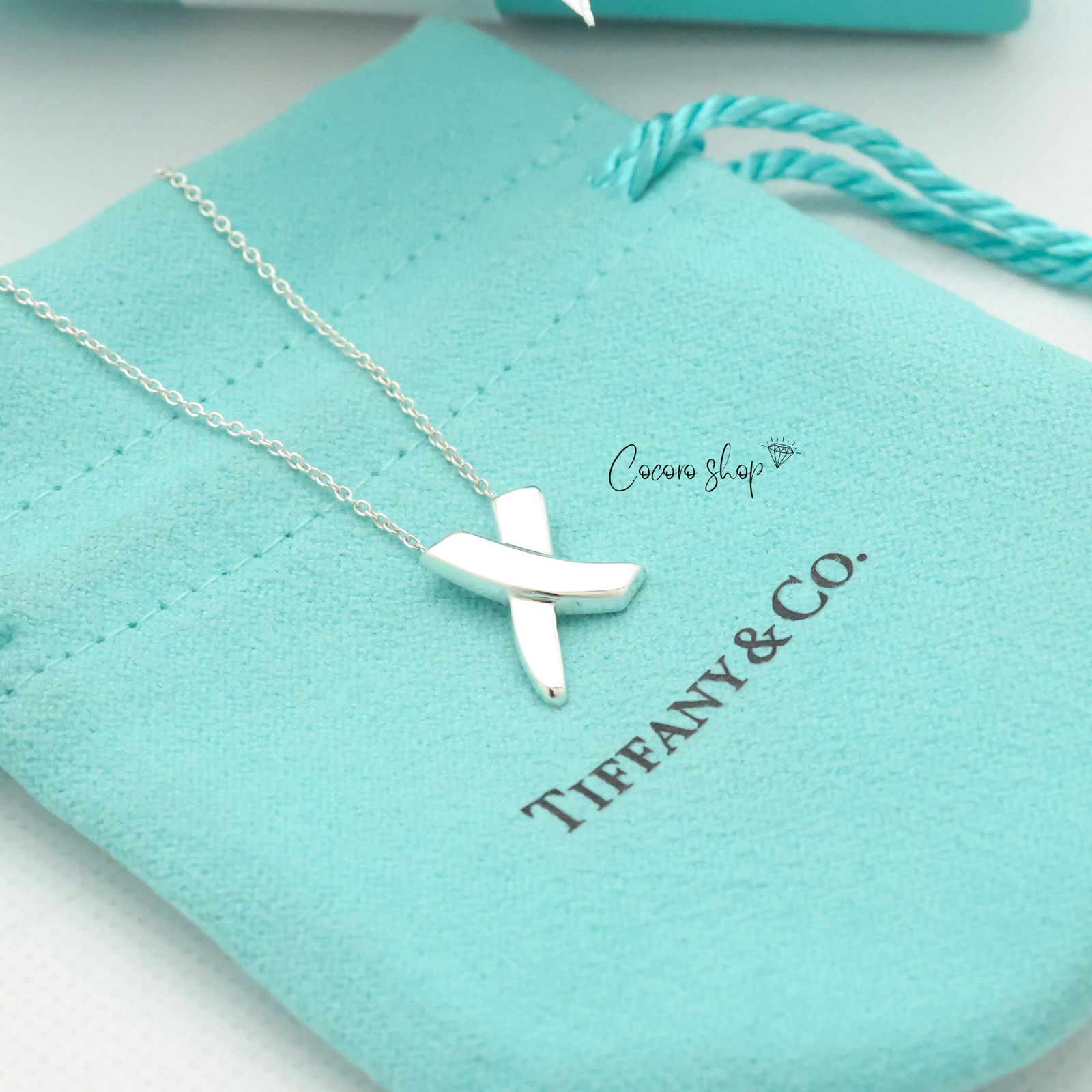 極美品✨ ティファニー ネックレス キス クロス パロマピカソ AG925 美品】ティファニー TIFFANY&Co. キス クロス パロマピカソ ネックレス