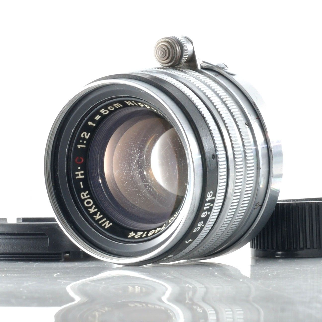 nikkor H.C f2 50mm(L39マウント)日本光学 黒帯 カメラ nikkor H.C f2