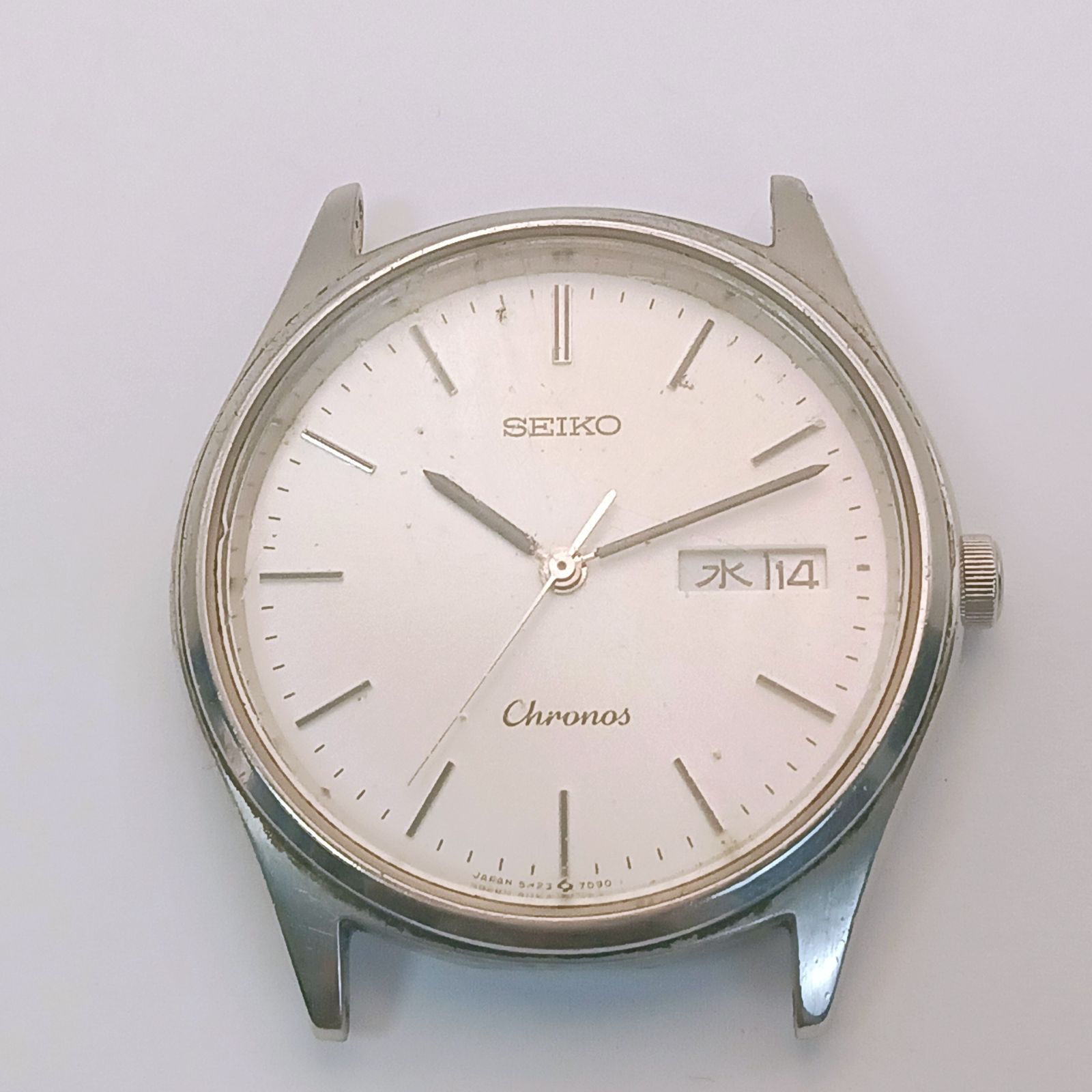 稼働 良品】0414-4 SEIKO Chronos セイコー クロノス 5H23-7D40 メンズ 
