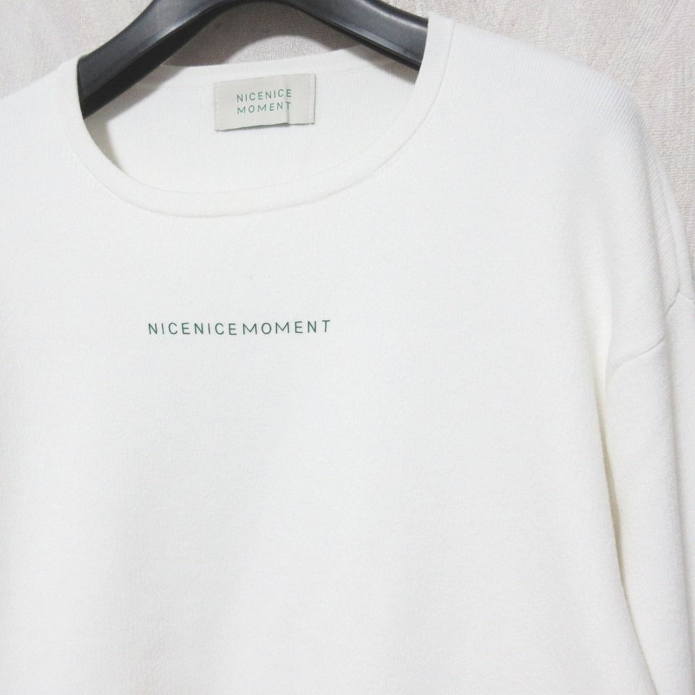 美品 NICENICE MOMENT ナイスナイスモーメント プリントトップス