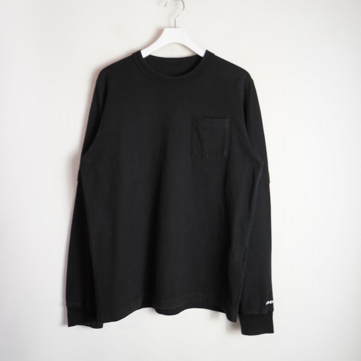当日発送分 正規 23AW sacai サカイ BACK PRINT L/S T-SHIRT BLACK 23 
