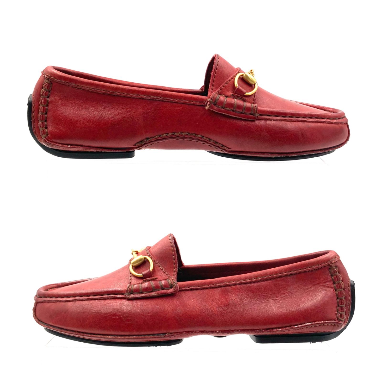 □極美品□GUCCI グッチ ホースビットローファー ドライビングシューズ