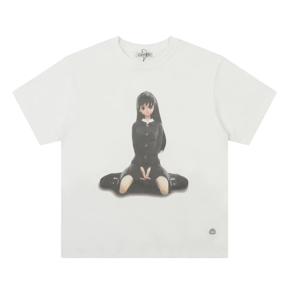 COYSEIO　アニメキャラクター　Tシャツ　プリント　ホワイト　半袖 COYSEIO コイセイオ アニメキャラクター Tシャツ ホワイト｜Yahoo