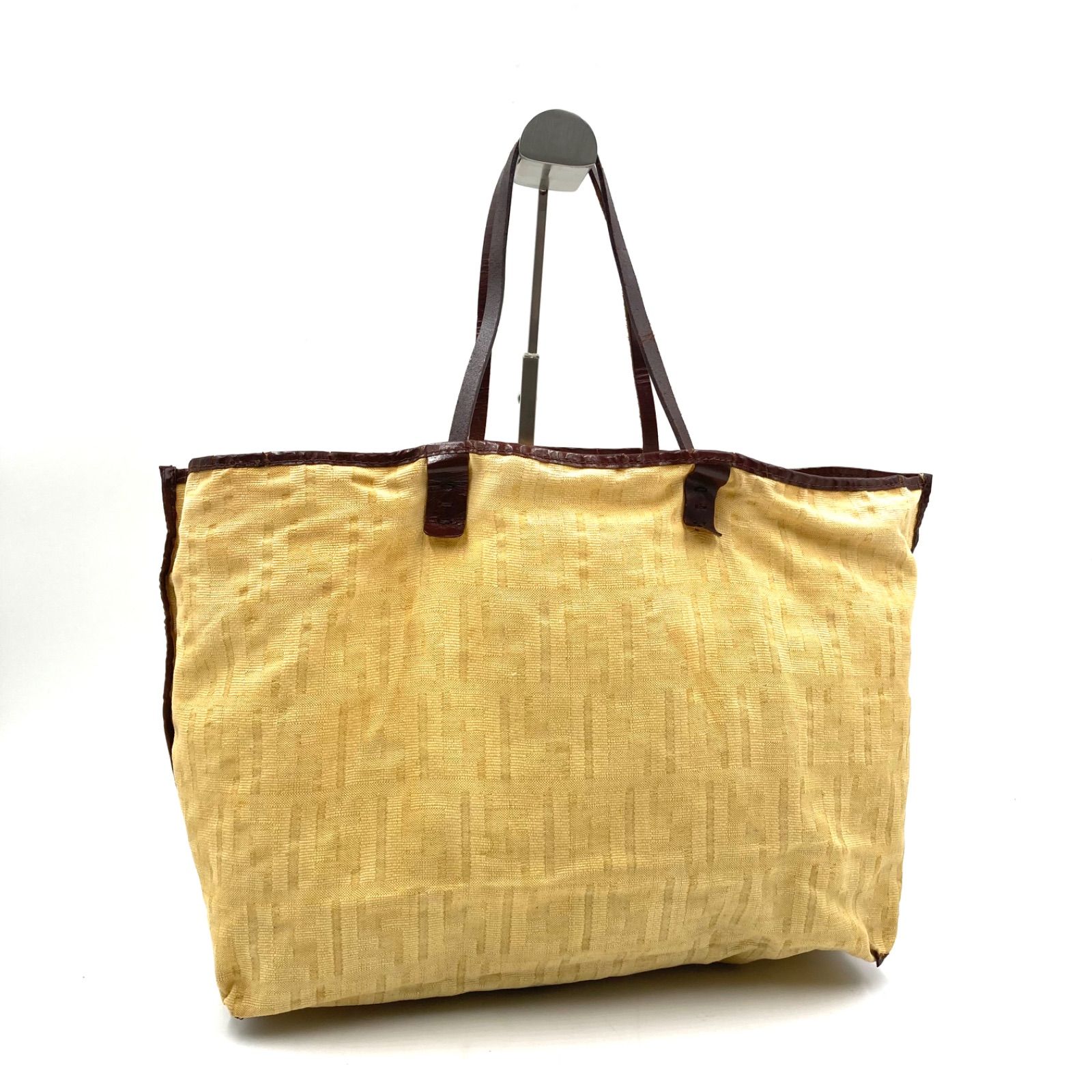 レディース FENDI フェンディ ズッカ総柄 ミニポーチ付きトートバッグ 