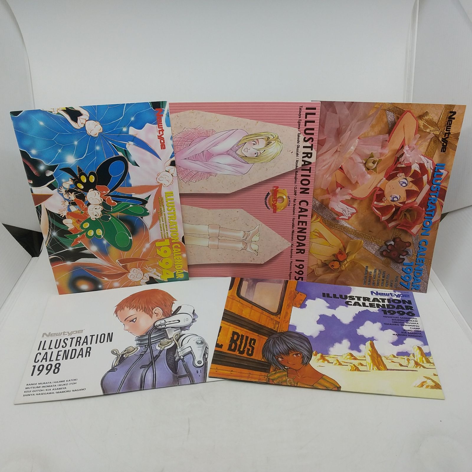 まとめ売り】ニュータイプ付録 イラストレーションカレンダー 1994年