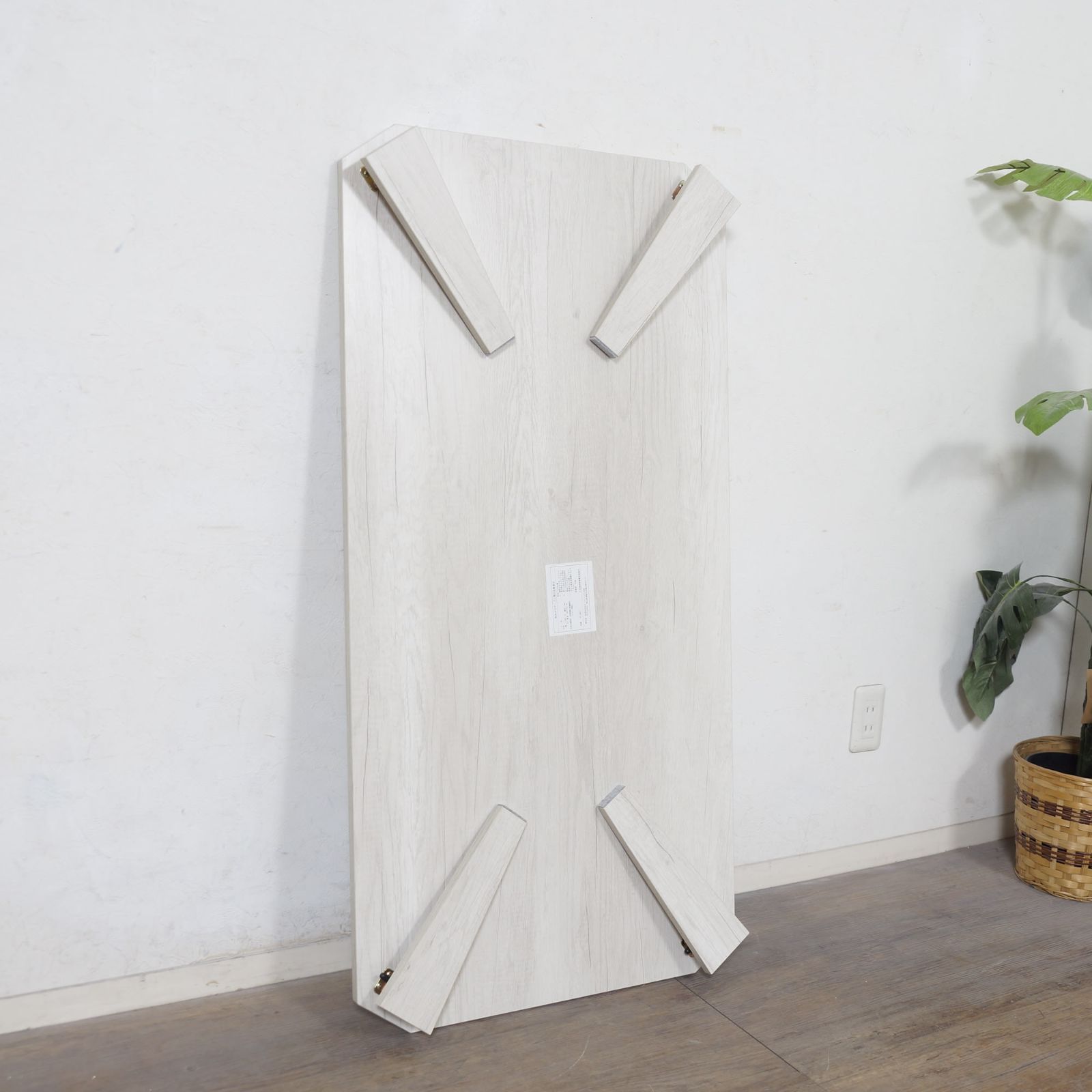 Y 送料無料【新品】古木調 折りたたみテーブル ヴィンテージ風 幅120cm