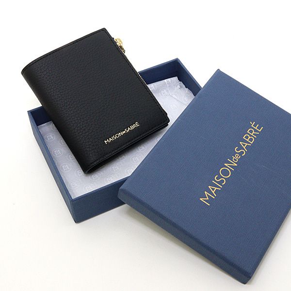 メゾンドサブレ MAISON de SABRE 三つ折りウォレット Graphite Sky 三