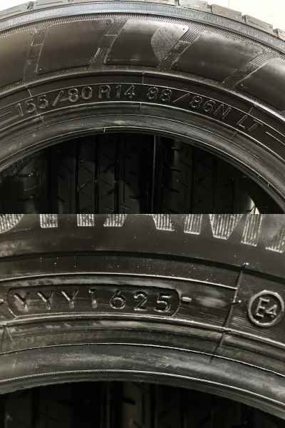 走行短め】2025年 YOKOHAMA BluEarth-Van RY55 155/80R14 88/86N LT 14 