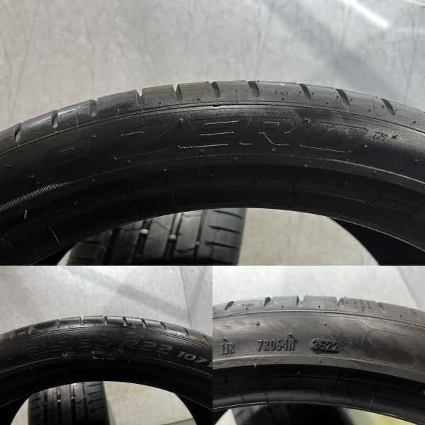 走行短め】PIRELLI P ZERO 315/30R22 22インチ 夏タイヤ 2本 22年製
