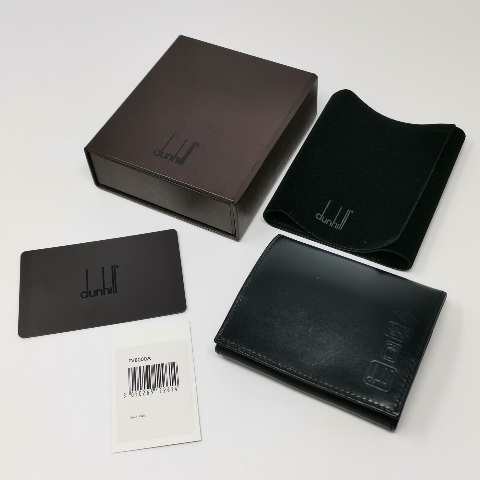 dunhill ダンヒル ブラックレザー コインケース FV8000A タグ付き 未
