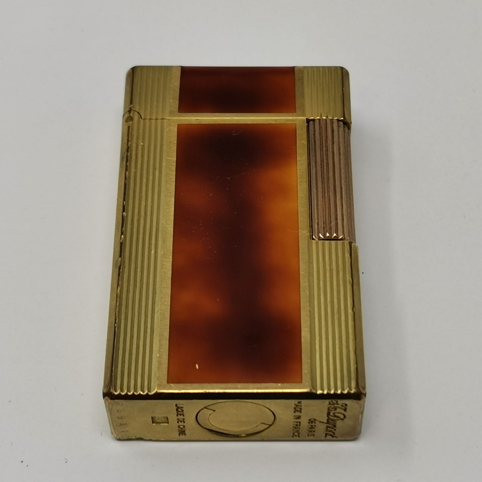 S.T.Dupont デュポン ライター ガスライター 都彭 ゴールドカラー 着火 
