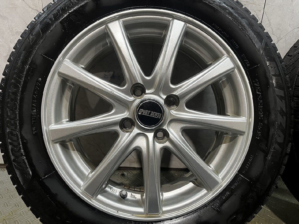 BS BLIZZAK VRX3 175/65R15】スタッドレス【SPORT RUOTA 15インチ 5.5 