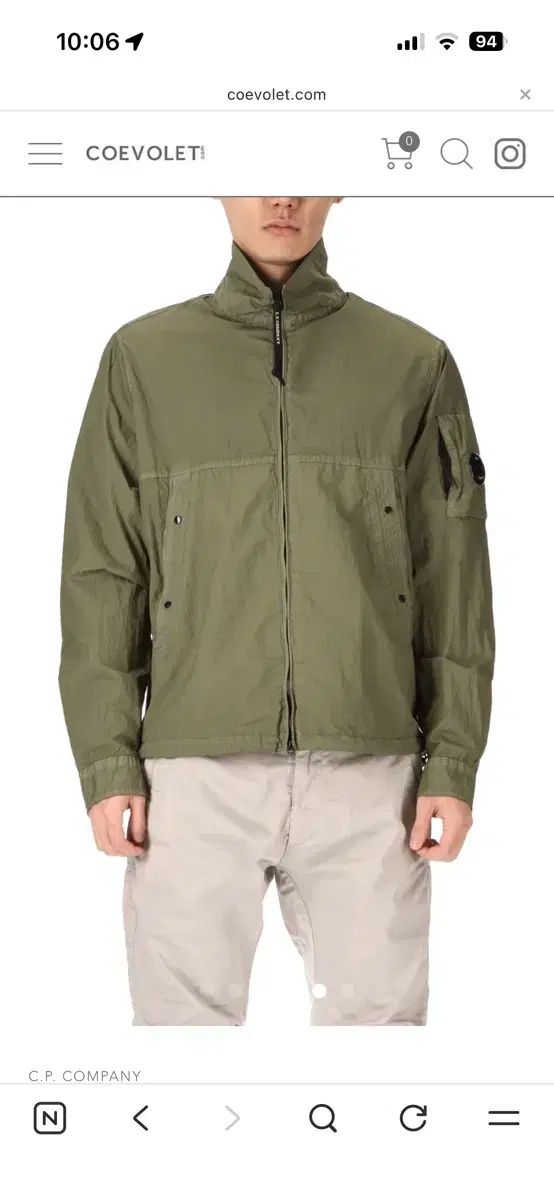 C.P. COMPANY シーピーカンパニー TAYLON L ガーメントダイング レンズ