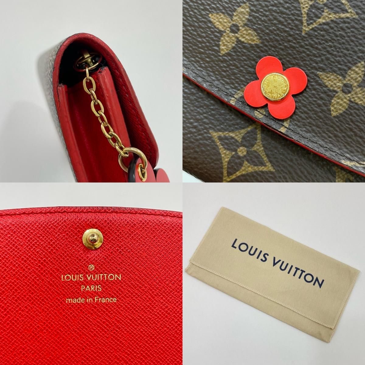 【中古】LOUIS VUITTON | ルイ・ヴィトン ポルトフォイユ エミリー フラワー モノグラム 二つ折り 長財布 M62941 ブラウン×レッド【尾張小牧店】 楽天市場】【中古】LOUIS VUITTON | ルイ・ヴィトン ポルトフォイユ