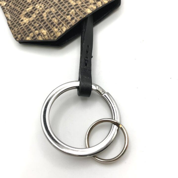 未使用保管品 HERMES エルメス レザー リザードオンブレ バッグ用 アクセサリー チャーム クロシェット ファッション小物 k7694 未使用保管品 HERMES エルメス レザー リザードオンブレ バッグ用