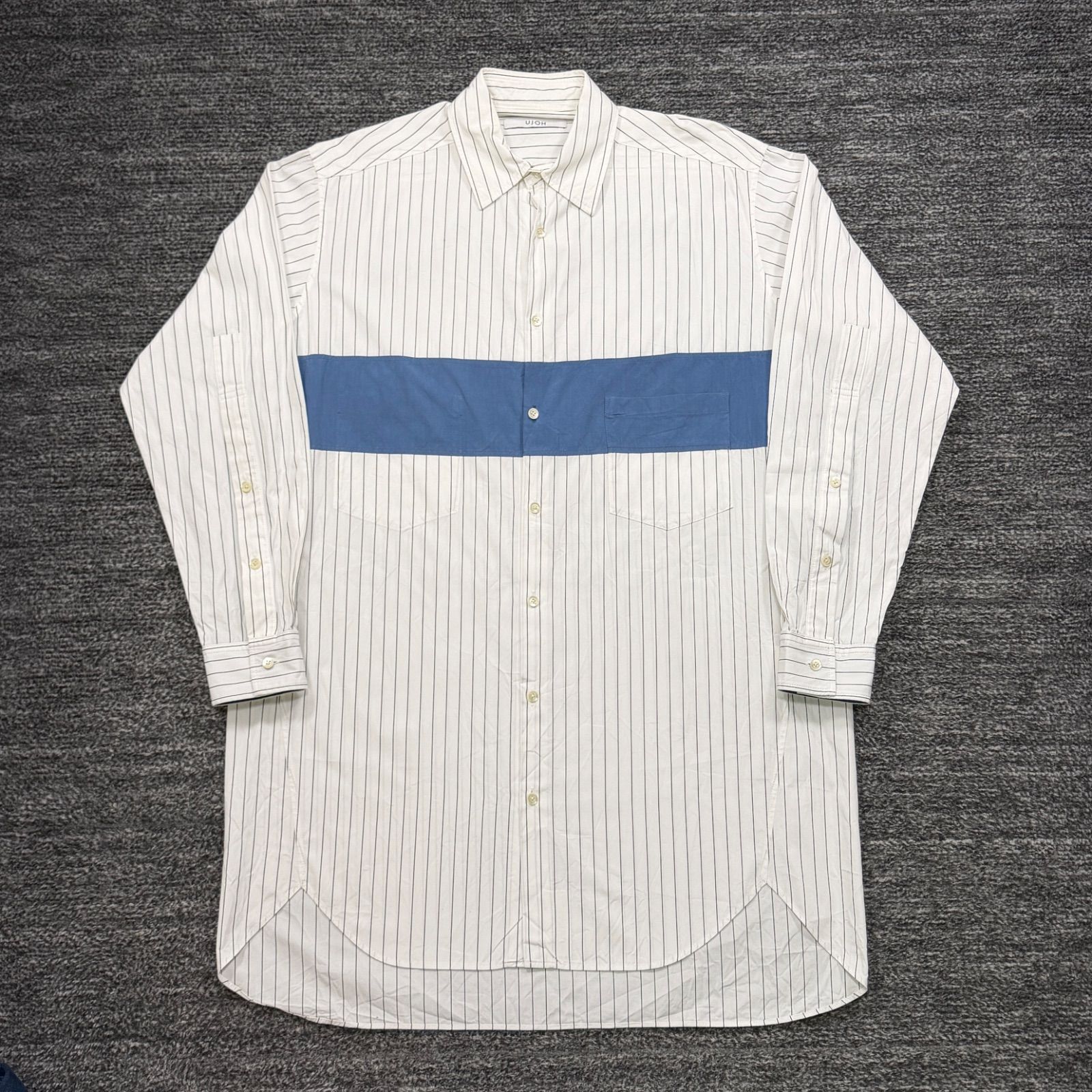 美品 UJOH ストライプ ロングシャツ ウジョー □ - メルカリ