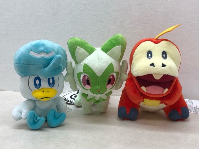 タグ付き☆ぬいぐるみ ホゲータ/クワッス/ニャオハ 3種セット まとめ