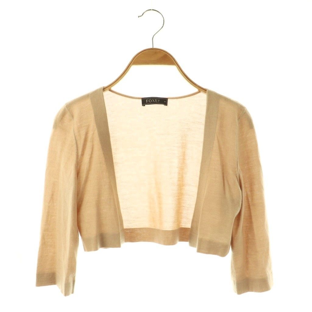 フォクシー FOXEY ニットカーディガン クロップド カシミヤ フォクシー FOXEY ニットカーディガン クロップド カシミヤ