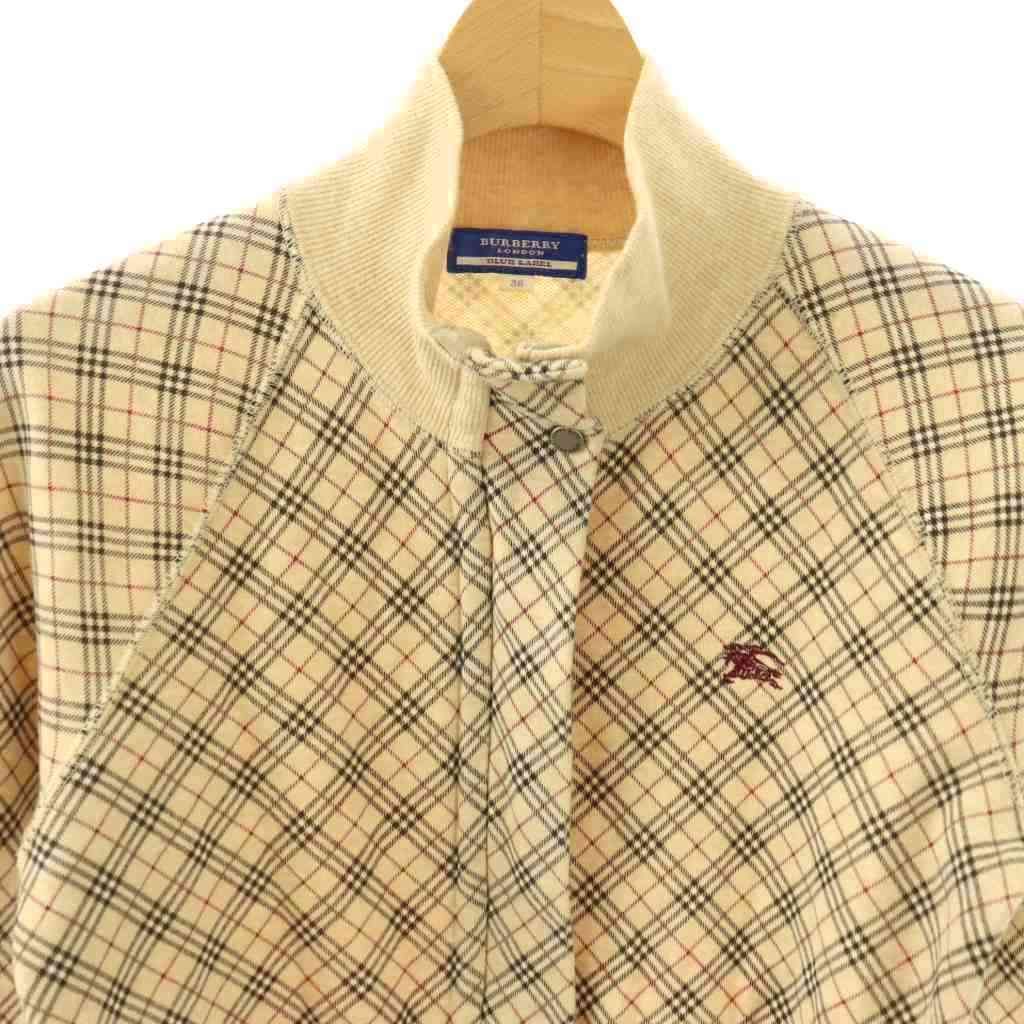 バーバリー ブルーレーベル ベージュ ジャケット チェック 中古・古着通販】BURBERRY BLUE LABEL (バーバリーロンドンブルー