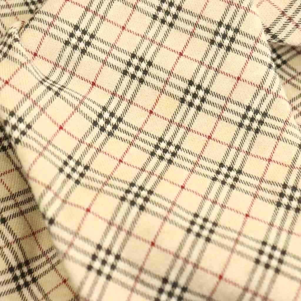 バーバリー ブルーレーベル　ジップアップ ジャケット ノバチェック　ベージュ M BURBERRY BLUE LABEL バーバリーブルーレーベル ノバチェック