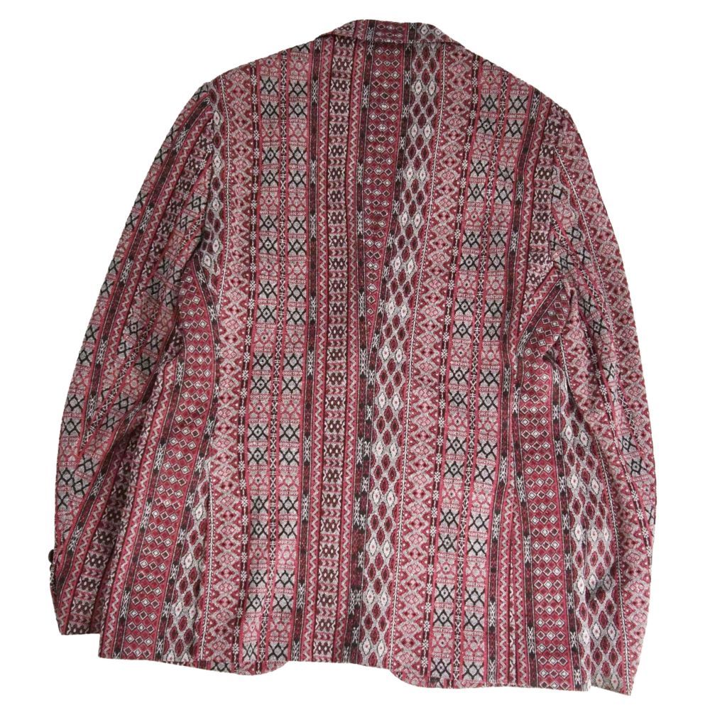 極美品 ETRO シルク100% テーラードジャケット 総柄 サイズ48 極美品 エトロ ETRO ジャケット テーラード 総柄 リネン シルク