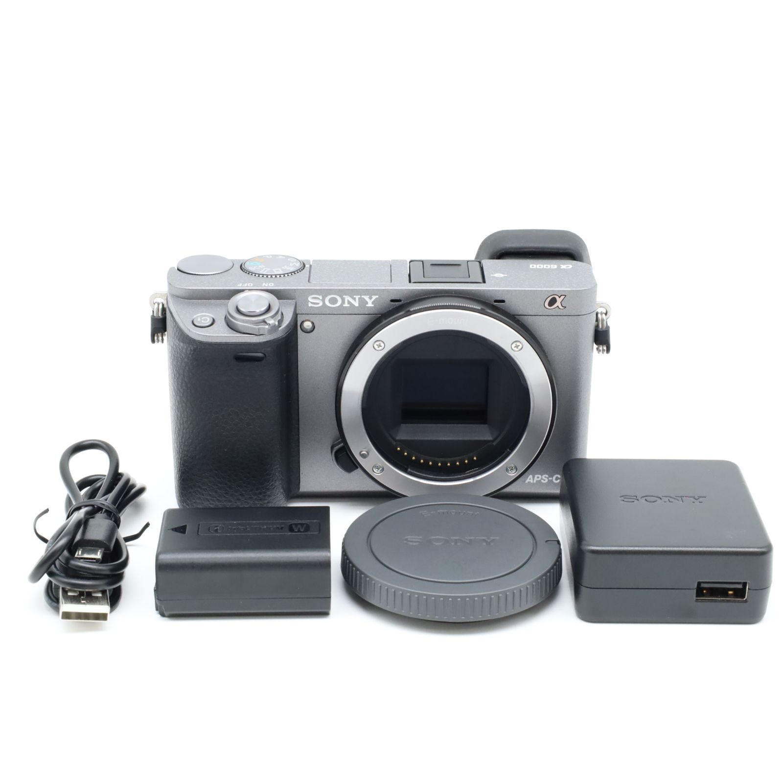 美品！SONY α6000 ボディ グラファイトグレー ILCE-6000 H ミラーレス 