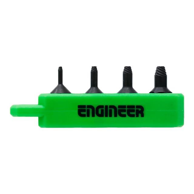【送料無料】ENGINEER エンジニア ネジモグラ 極短セット 4本組 潰れた六角穴付ボルトを叩かず外せる 対辺:0.89~2.5mm DBZ-302