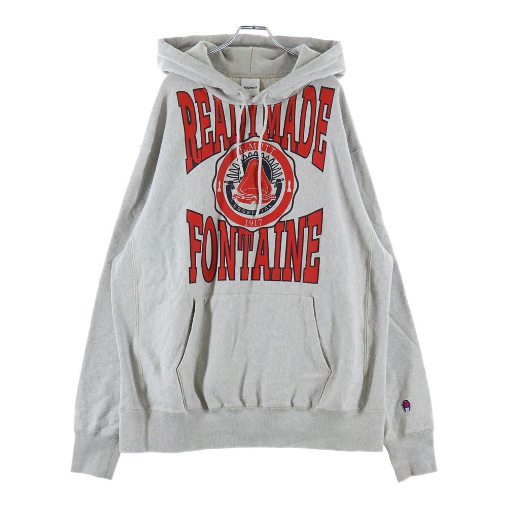 READYMADE レディメイド 21AW 日本製 HOODIE(R.MUTT) アールマット スウェットプルオーバーパーカー RE-CO-BK-00-00-195 XL Black オーバーサイズ カレッジ トップス【中古】【READYMADE】 READY MADE (レディメイド) 21AW R MUTT HOODIE アールマット プル