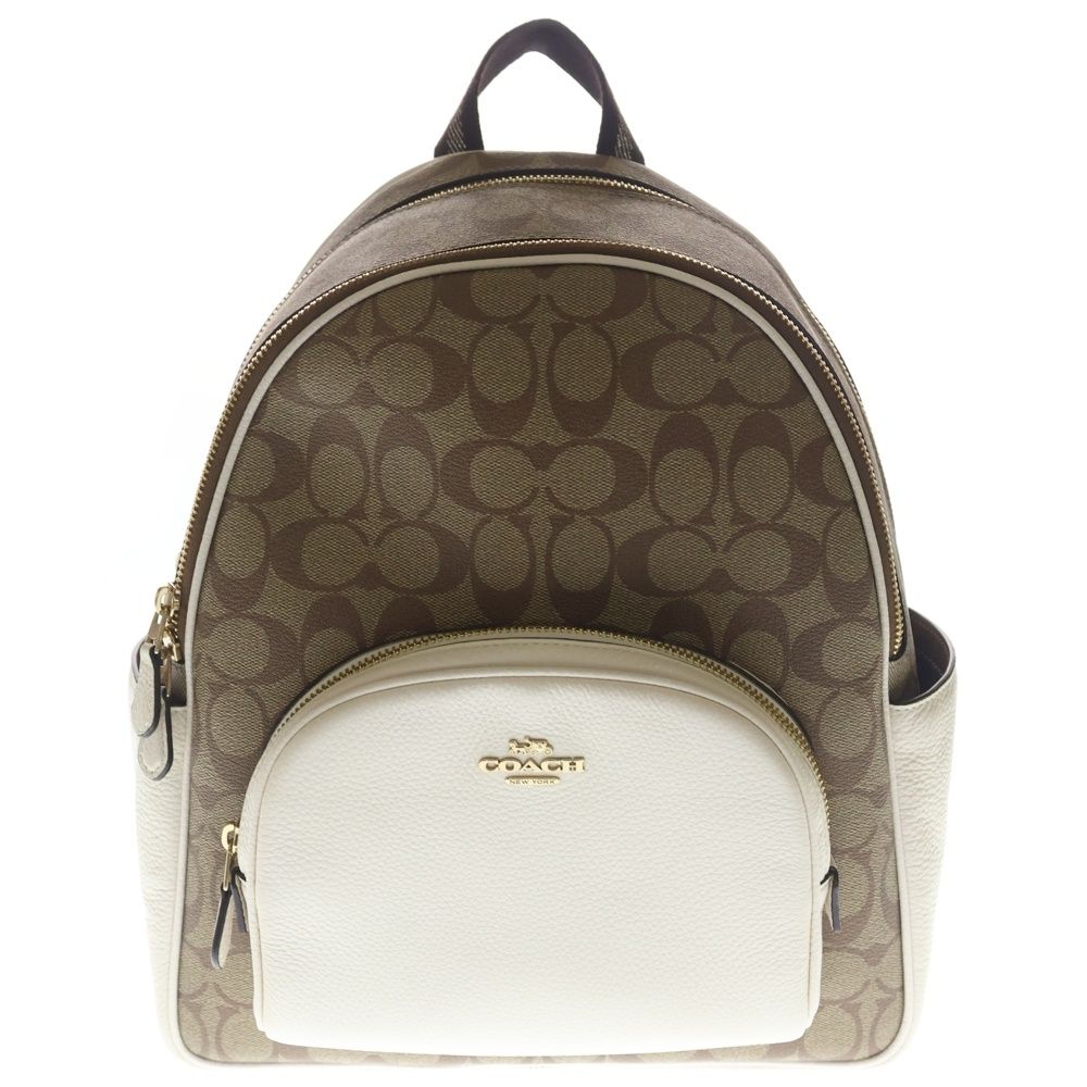 COACH (コーチ) シグネチャー バックパック リュック ブラウン - メルカリ